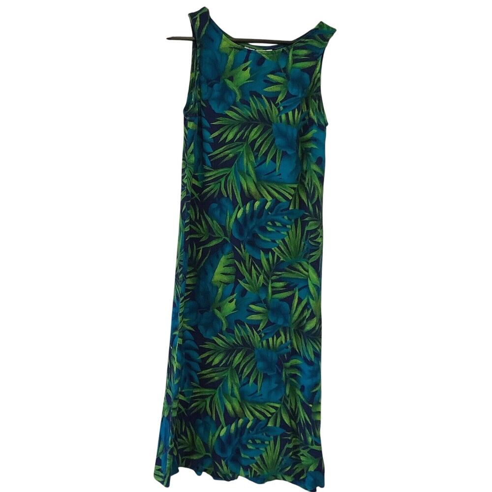 Vintage Solitaire By Sharon Anthony Dress Size Medium Petite Tropical Beach